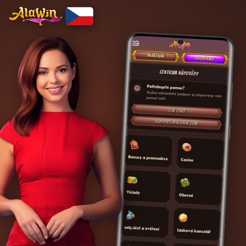 Alawin Casino kontakt – zákaznická podpora dostupná 24/7 přes živý chat